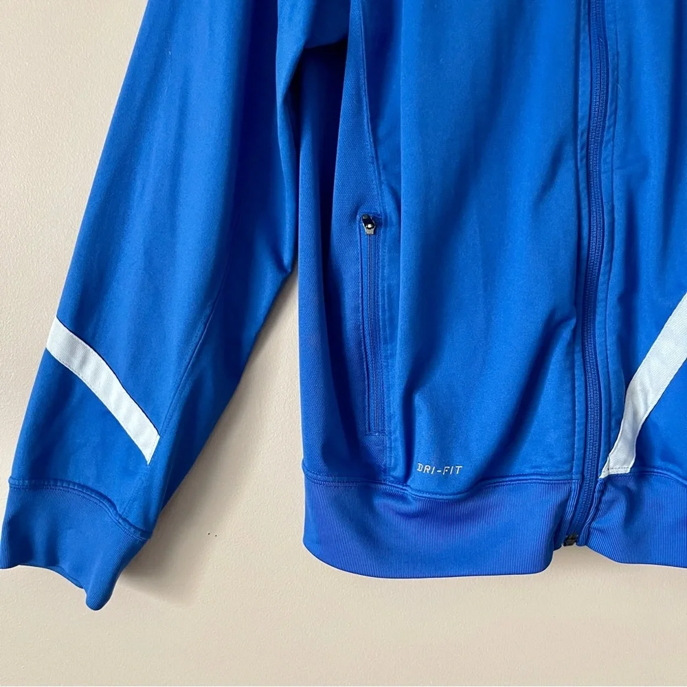 NIKE | Blue Soccer Full Zip Track Jacket Sz L
